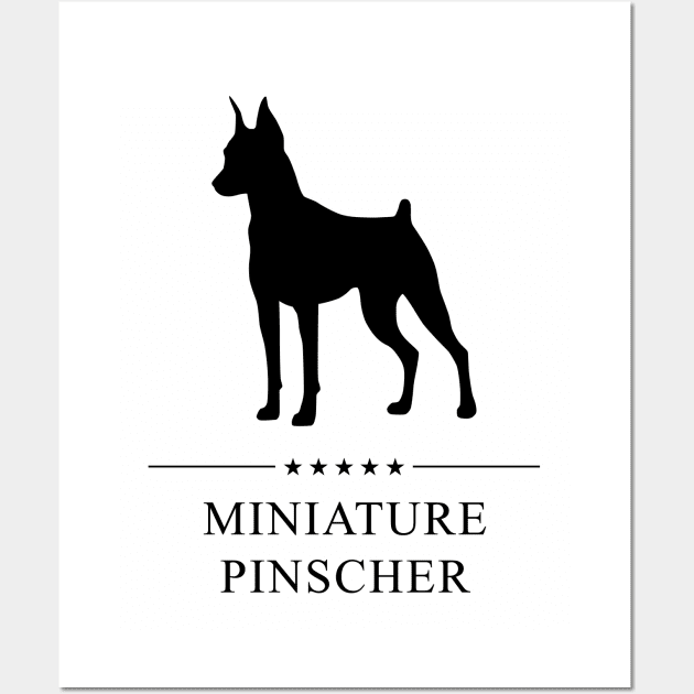 Miniature Pinscher Black Silhouette Wall Art by millersye